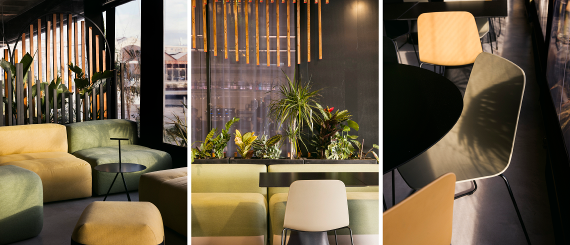 Viccarbe furnishes The Terminal Hub with over 700 pieces